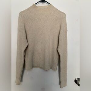 Wilfred Cream Ribbed Crew Neck Sweater